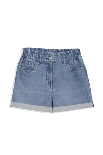 Allen Solly Girls Blue Solid Shorts
