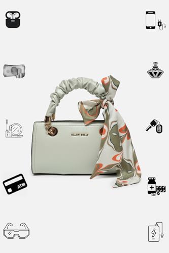 Allen Solly Women Solid Scrunchie Handle Crossbody Bag
