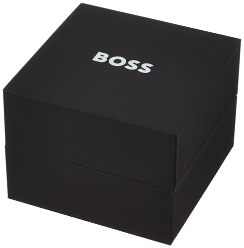 BOSS Taper Qtz Fashion Chrono Black Tonneau Dial Men's Watch|Black Leather Material|Black Color Band - 1514085