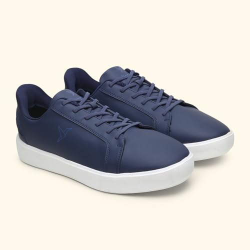 YOHO Blinc Hands Free Sneakers for Men | Truly Slip ons | Quick wear Elastic Laces, Mystery Blue - UK 11