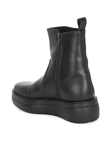 Delize Women Black Ankle Heeled western boots 65036-39