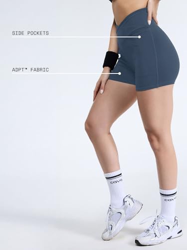 CAVA Steel Blue Hourglass Booty Shorts
