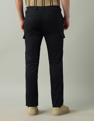 Arrow Sport Men's Slim Fit Mid Rise Trouser