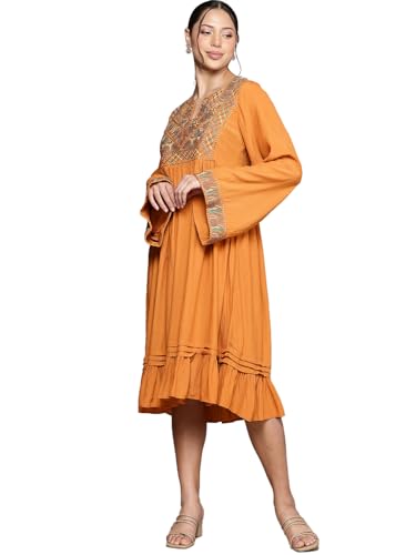 Ritu Kumar Yellow Peru Solid Dress