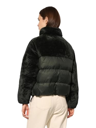 ONLY Women's Solid Regular Fit Green Jacket