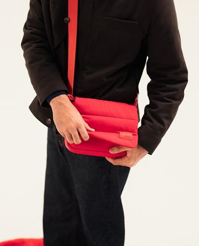 DailyObjects Scarlet Wing Crossbody Bag For Girls, Men and Women | Crafted with soft-touch Polyester | One Spacious Main Zippered Compartment and Two Deep Slip Pockets | Detachable Strap