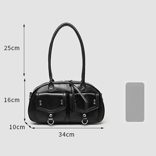 LOOM TREE® Women Underarm Bag Portable Black Clutch Bag For Shopping Birthday Traveling | Womens Handbags & Bags