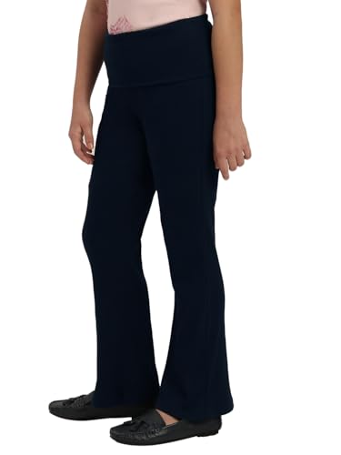 VERO MODA Girl Mid Rise Flared Navy Blue Pants