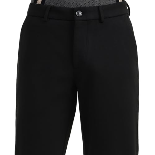United Colors of Benetton Solid Slim Fit Trousers (Size:34)-01C4KTWB1055I10034 Black