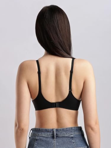 Calvin Klein underwear Half Coverage Lightly Padded Non-Wired Bra Black