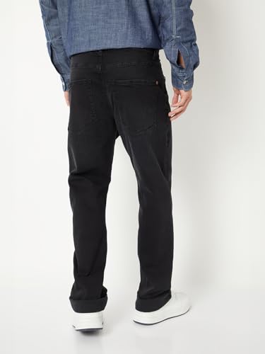 Max Men Washed Regular Fit Jeans (Black_36)