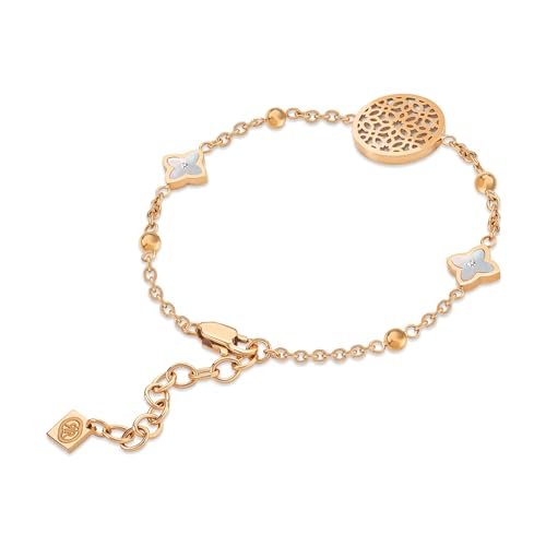 Cerruti 1881 Mop Rose Gold Arabesque.4 Bracelet For Women - CIJLB0006403