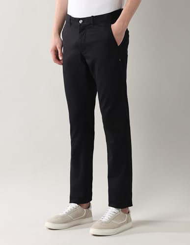 Arrow Sport Men's Slim Fit Autoflex Trousers Black