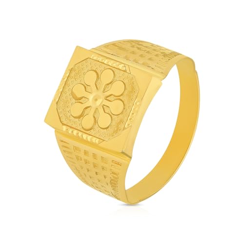 Malabar Gold and Diamonds Gold Ring for Men|Ring for Birthday, Wedding, Anniversary & Valentine's Day Gift