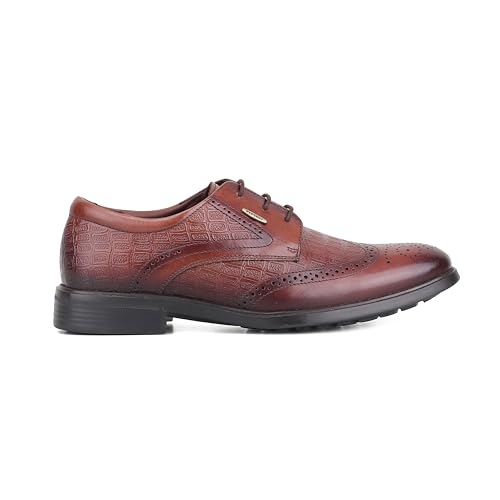 Red Chief Low Ankle Casual Derby Shoes for Men | Tan UK06