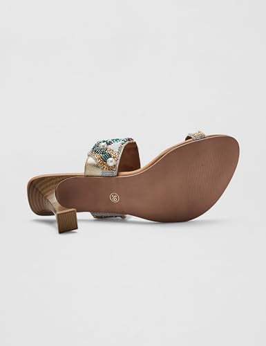 Catwalk Women Stylised Kitten Heels T-Straps 10425 (Multicolor-9)