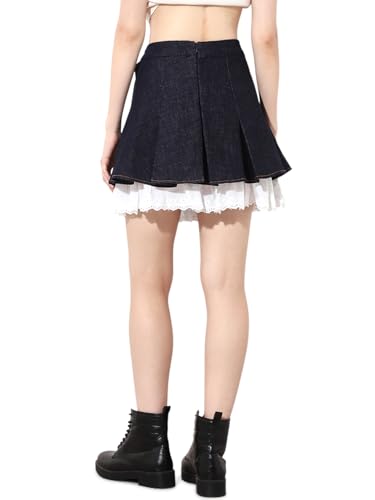 ONLY Women's Flared Blue Skirt