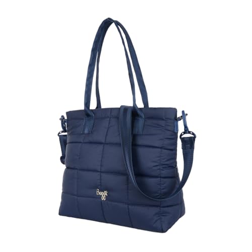 Baggit Women Blue Tote Handbag Large Size | Ladies Stylish Casual Purse Bag