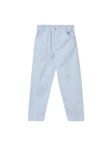 Max Girls Solid Mom Fit Jeans (Blue_4-6 Y)