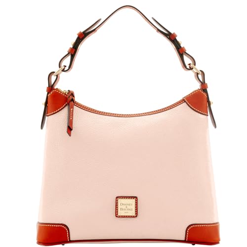 Dooney & Bourke Handbag, Pebble Grain Hobo Shoulder Bag - Blush, Blush, One Size
