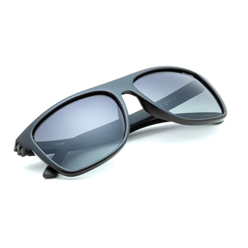 IRUS 100% UV protected Gradient Polarized sunglasses for Men with Black Polycarbonate frame and Green colored lens