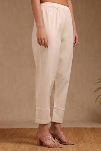 Soch Women's Cotton Salwar Suit (EWS5CD21990_Off White