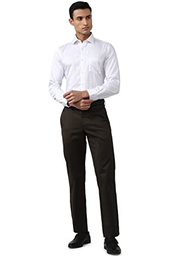 Van Heusen Men's Regular Fit Shirt (VHSFFCUFT89899_White