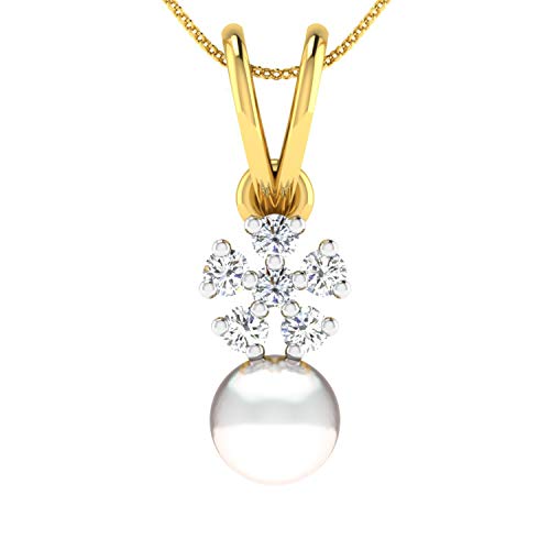 DISHIS 14k Yellow Gold Pendant for Women
