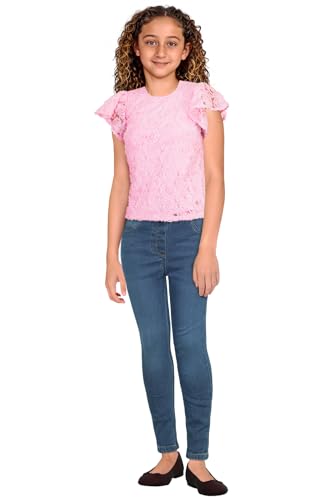 Allen Solly Girl's Regular Fit Blouse (AGTSKRGFA45427_Pink