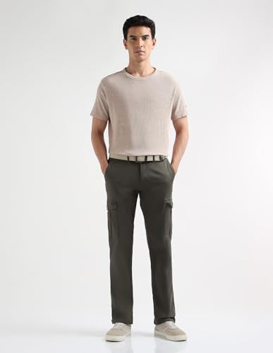 Arrow Sports Men's Regular Casual Pants (ASAKTR2562_Brown