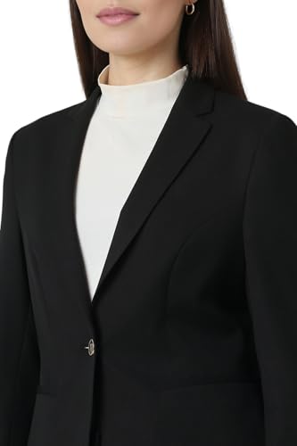 Women Black Solid Blazer