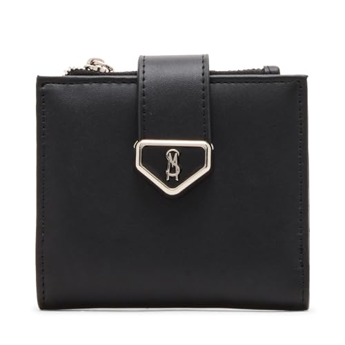 Steve Madden Women's Jem-b Bifold Wallet, Black, One Size, Steve Madden Jem-b Bifold Wallet