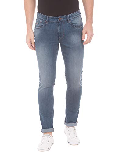 U.S. POLO ASSN. Men's Slim Fit Jeans (UDJC0035_Black_36W x 33L) | Rise Style: Mid Rise