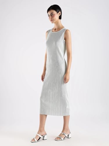 Calvin Klein Jeans Women's Polyester Sheath Below The Knee Casual Dress (44A211G020_Billowing Sail