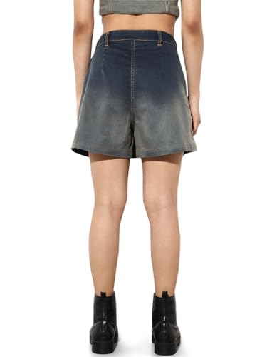 ONLY Women's Wrap High Rise Blue Skirt