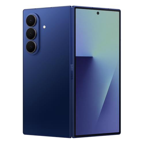 Samsung Galaxy Z Fold7 5G Mobile with Galaxy AI (Blue Shadow, 12GB RAM, 256GB Storage), Ultra Sleek Design with 200MP Camera, Ultra-Smooth Gaming with Powerful Snapdragon 8 Elite, Google Gemini