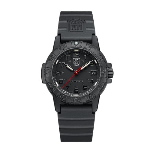Luminox - Mens Watch - Leatherback Sea Turtle 0300 Series 39 mm - X3.ZC01.BO - Mens Dive Watch - Swiss Quartz - Swiss Made - 100M Water Resistant - Hardened Mineral Crystal - CARBONOX Case - Silicone