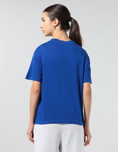 U.S. POLO ASSN. Women's Oversized Fit T-Shirt (UWAW25TSH304_Bright Blue