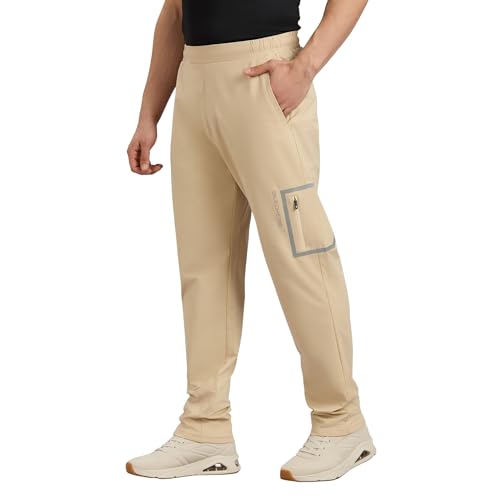 Skechers Men's Tapered Pants (PT0100ID-NTBL_Natural/Blue