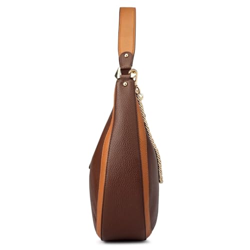 Da Milano Leather Brown Shoulder Bag for Women (00317OL)