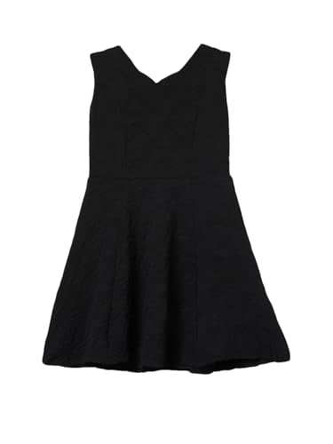Max Girls Patterned Dress (Black_12-14 Y)