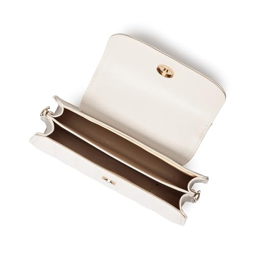 Fastrack White Stitchpop Sling | Quilted Faux-Leather Women’s Handbag | Sling with Dual Carry Options & Magnetic Closure