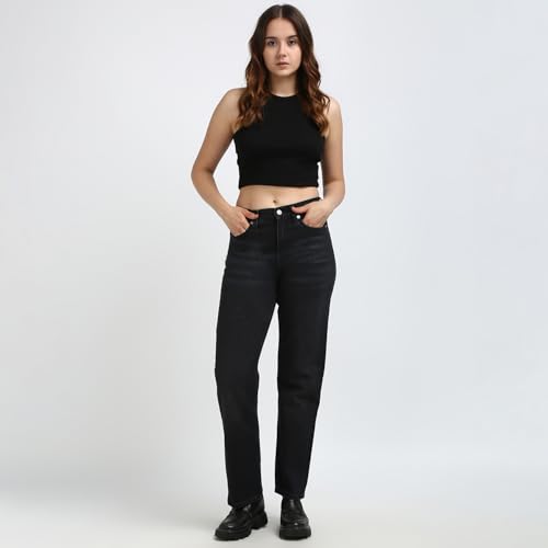 Calvin Klein Jeans Women's Regular Jeans (J2248951BY Black