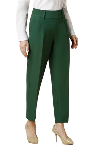 Allen Solly Women's Regular Work Utility Pants (Green)