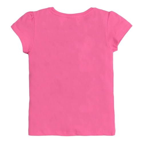 Hopscotch Girls Cotton Printed All-Over Print T-Shirts - Pack of 5 In Multi Color for Ages 7-8 Years