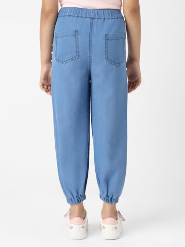 Nauti nati Girl's Regular Jeans (NNNGBW100007_Blue