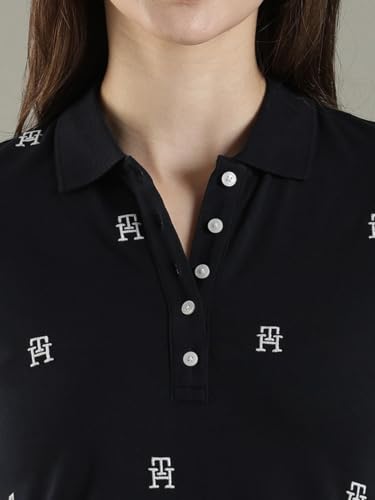 Cotton Polo Collar T-Shirt Dress