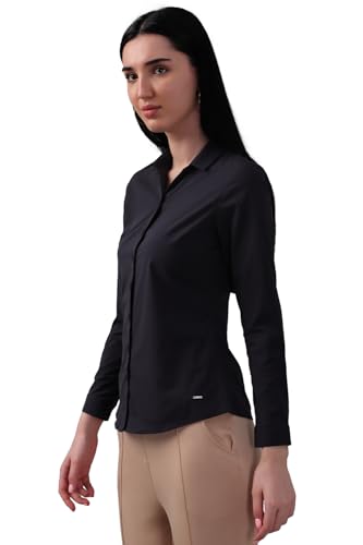 Allen Solly Women Purple Solid Long Sleeves Shirt