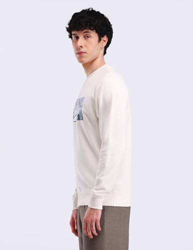 Crew Neck Brand Print Sweatshirt