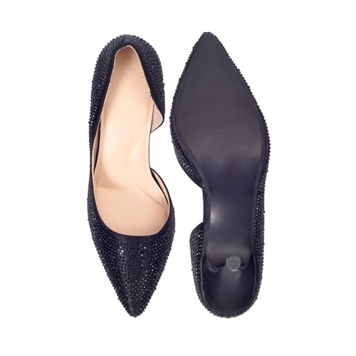 Lino Perros Diamond Studded Slim Pumps